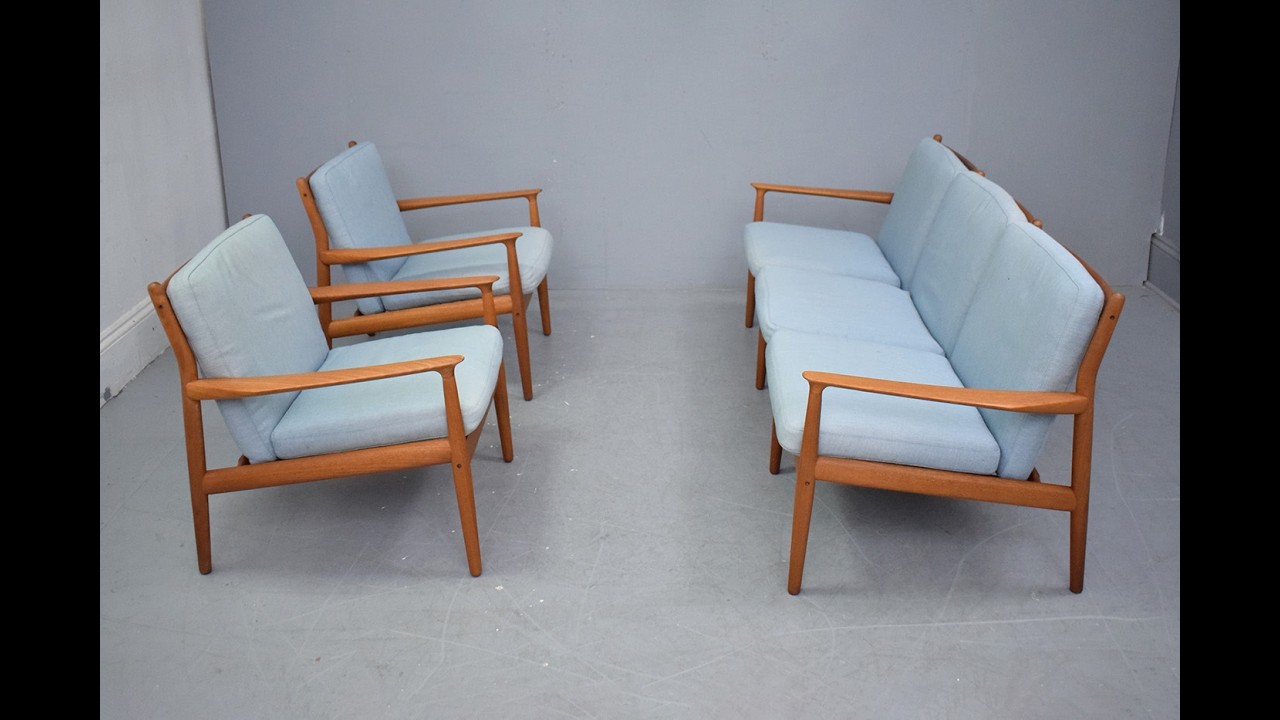 Svend Aage Eriksen teak living room suite