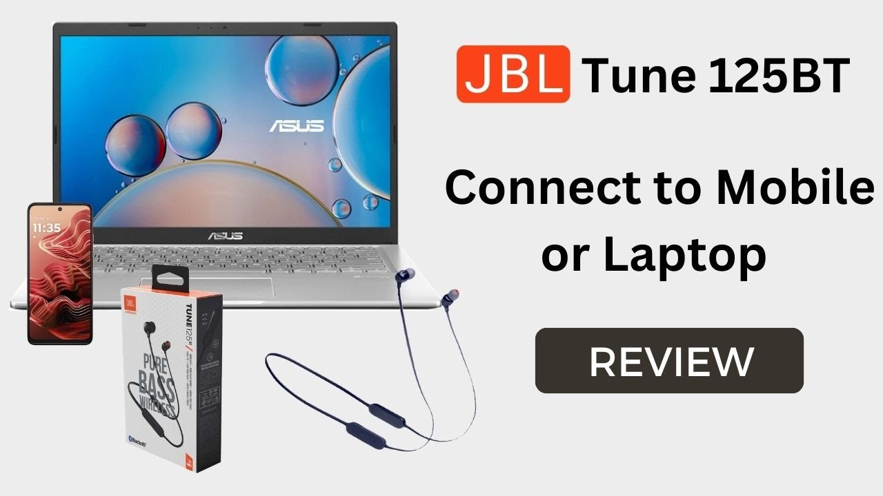 How to connect JBL Tune 125BT Wireless headphone  to Mobile phone and Laptop? #jblheadphones
