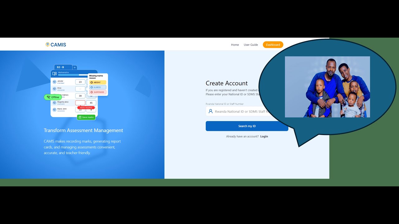 CAMIS     STEP BY STEP ON HOW TO CREATE YOUR OWN CAMIS ACCOUNT