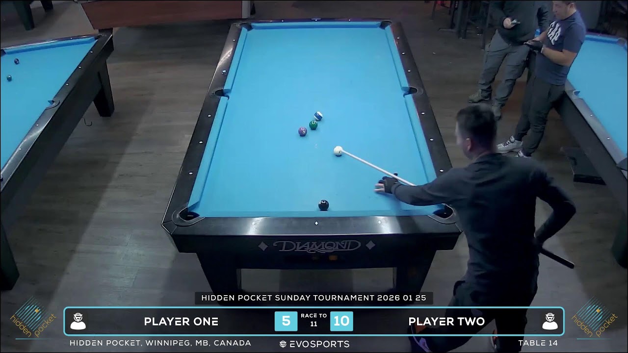 PLAYER ONE vs PLAYER TWO - HIDDEN POCKET - TABLE 14 | EvoSports