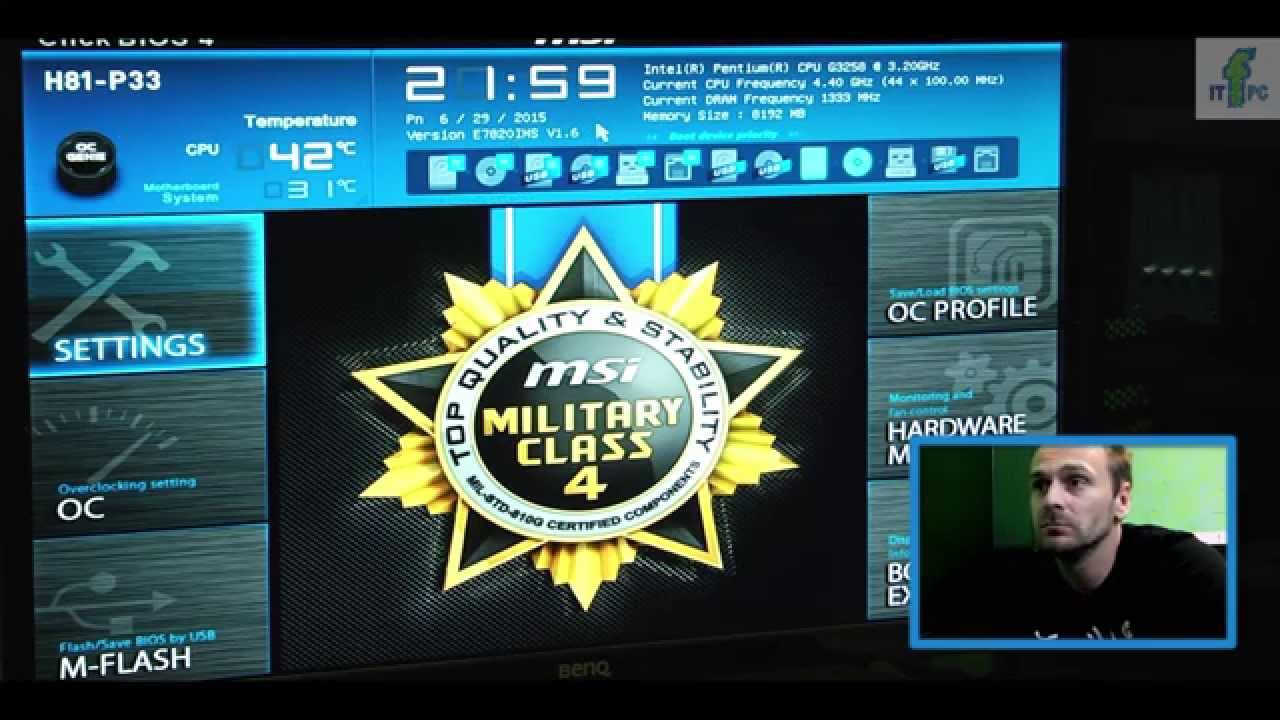 Wygląd UEFI w MSI H81-P33