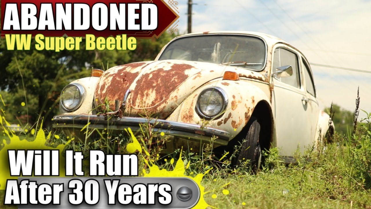 ABANDONED VW Bug Will It Run | FIRST START In 30 YRS | Forgotten Volkswagen Super Beetle | RESTORED