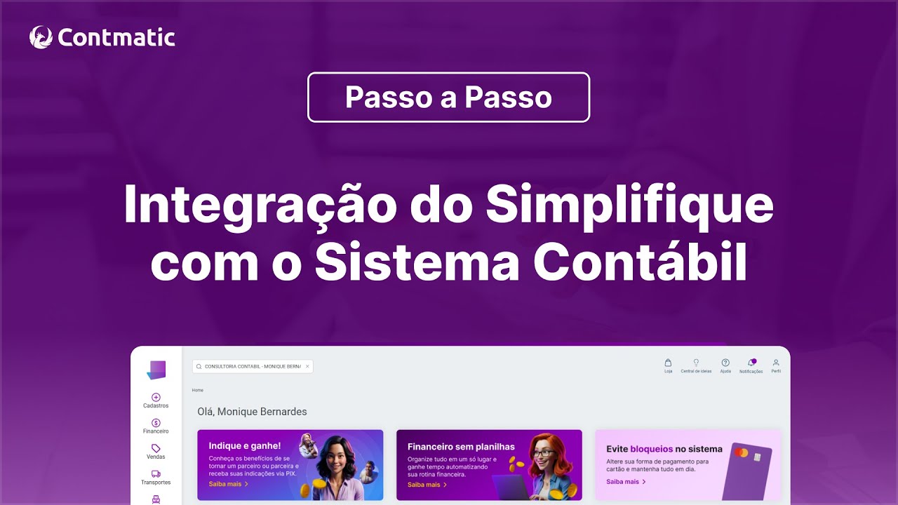 Integração do Simplifique com o Sistema Contábil Contmatic - Passo a Passo