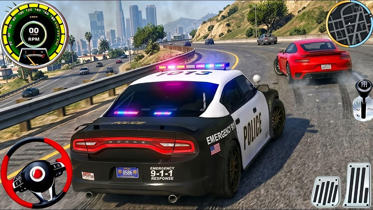 Police Car Chase Simulator 3D Game - Real Police Cop Cars Driving Simulator 2025 - Android GamePlay