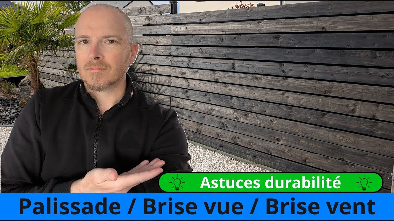 Comment faire une palissade brise vue, brise vent simple pas cher &agrave; petit prix, durable et r&eacute;parable
