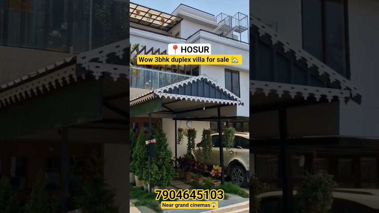 😍Wow 3bhk duplex villa for sale in hosur😱Near grand cinemas🤩Contact☎️7904645103
