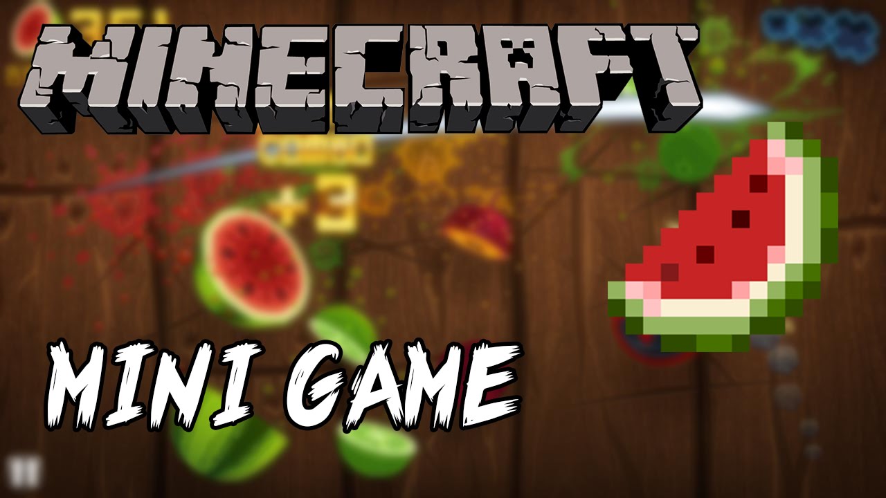 Minecraft Fruit Ninja Mini Game