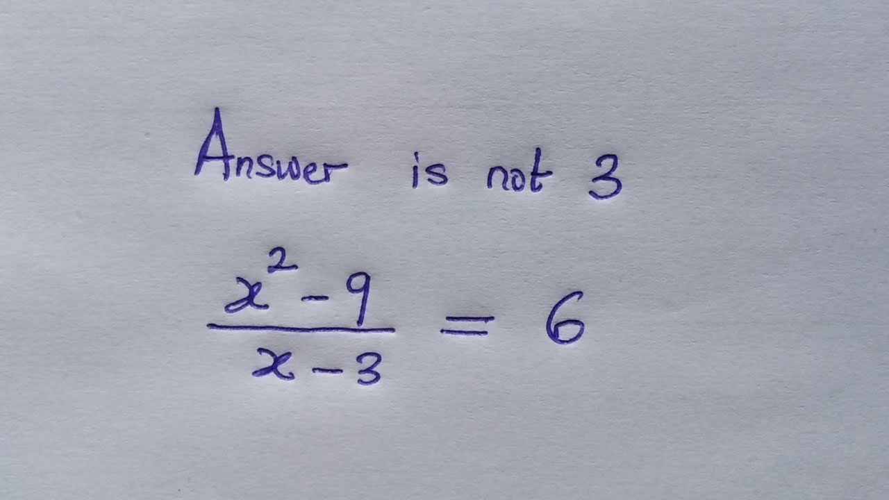 A mathematical trap | Interesting Olympiad Math Problem | Can you solve ? 