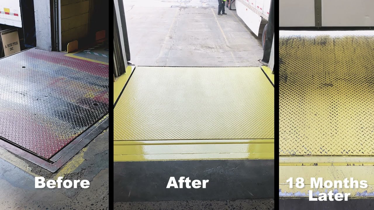 Dock Leveler Non-slip Coating Repair