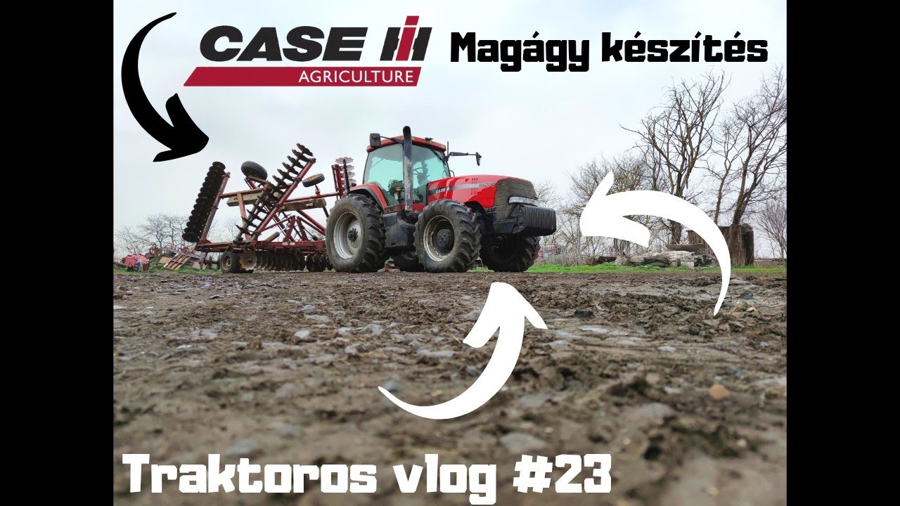 Traktoros Vlog #16 - Repce magágy készítés | CASE IH MX MAGNUM 270 + 9,8 IH tárcsa |