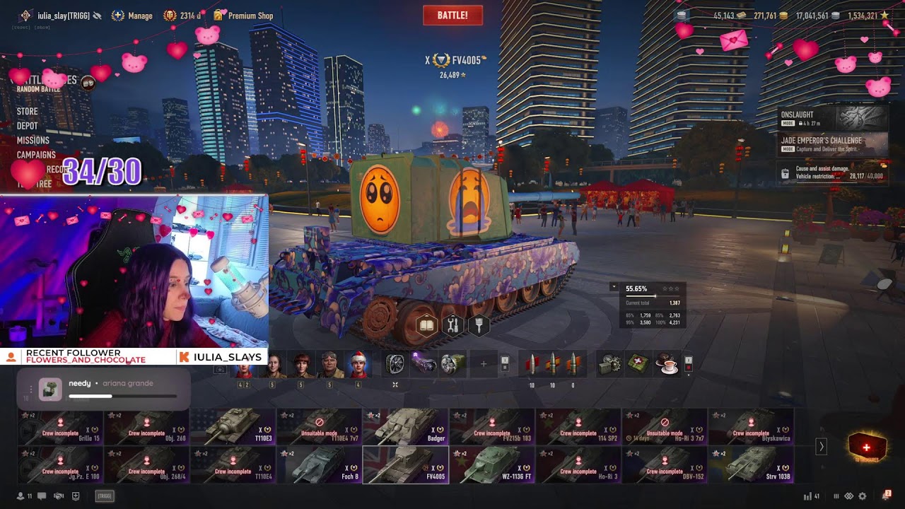Happy valentines day... we play only the tanks we love