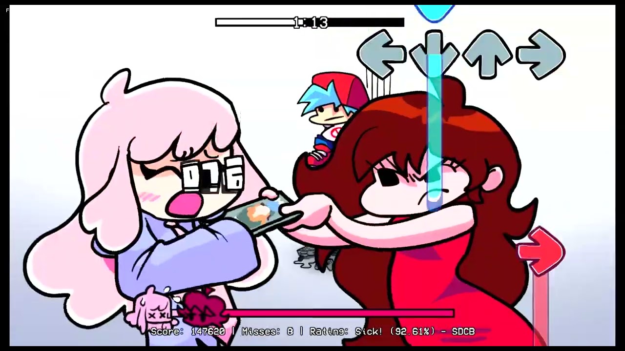 Friday Night Funkin' VS Cloud - Senpai's Fangirl | Heart Attack Rampage (FNF Mod) (FANMADE)