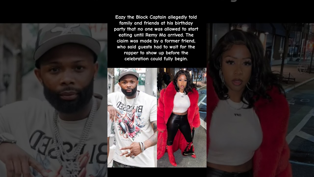 Remy Ma Had the Party on HOLD! Eazy the Block Captain Told Guests Not to Eat! #remyma #shorts #viral