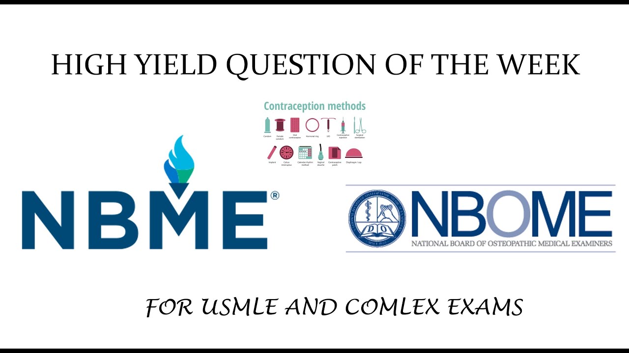 USMLE High Yield Practice Question #2: Contraceptives