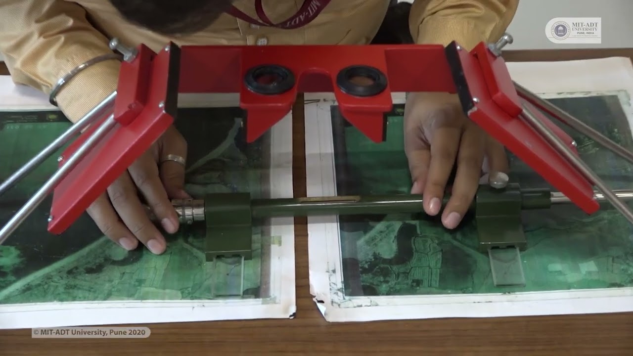 6  Determination of air base distance using mirror stereoscope