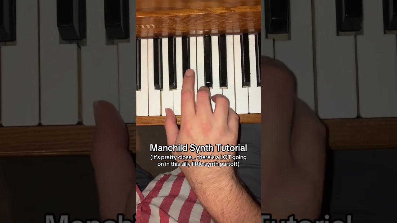 Sabrina Carpenter - Manchild Synth Keys Tutorial // #pianotutorial  #manchild #sabrinacarpenter