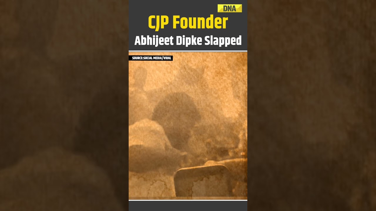 CJP Protest: CJP Founder Abhijeet Dipke Slapped, Beaten Before Jaipur Protest | Abhijeet Dipke Slap