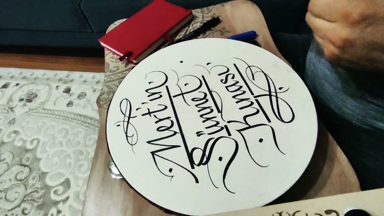 Sünnet Tefi güzel yazı nasıl yazılır? @kaligrafi @calligraphy #sünnet #kina #güzelyazı