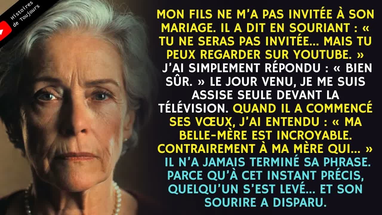 Mon fils a diffusé son mariage sur YouTube：«Maman n’a jamais manqué  Je t’aime, belle maman!» A