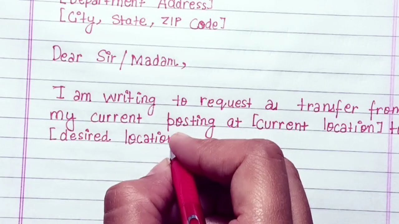 Request for Transfer of Government Employee 🏢👩&zwj;💼👨&zwj;💼Learn how to write a transfer request letter