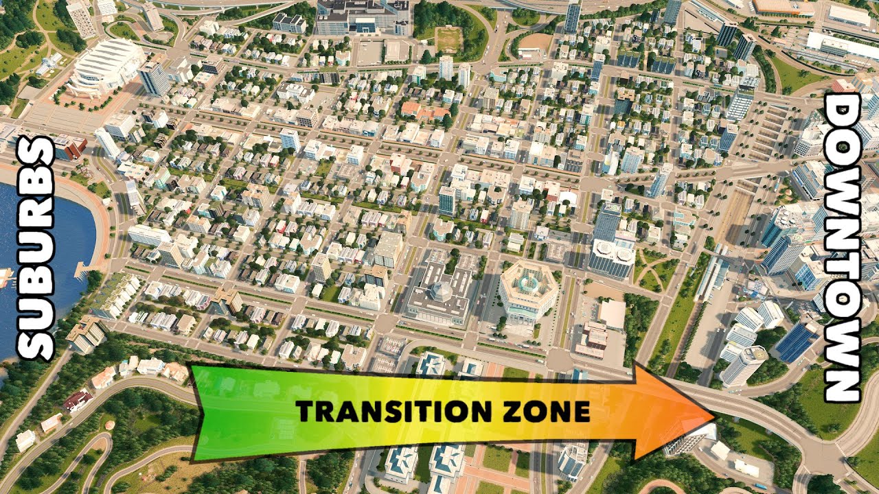 Building a Transition Zone from Low to High Density Buildings | Cities: Skylines Dream Bay Ep. 20