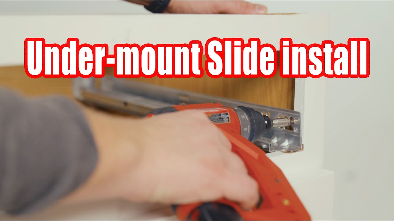 How to Install Blum Tandem Under mount Slides