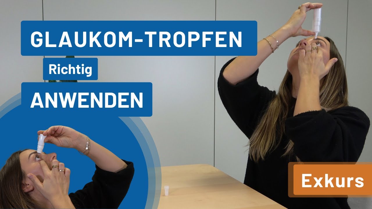 So tropfen Sie richtig bei Glaukom - einfache Anleitung mit Fläschchen!