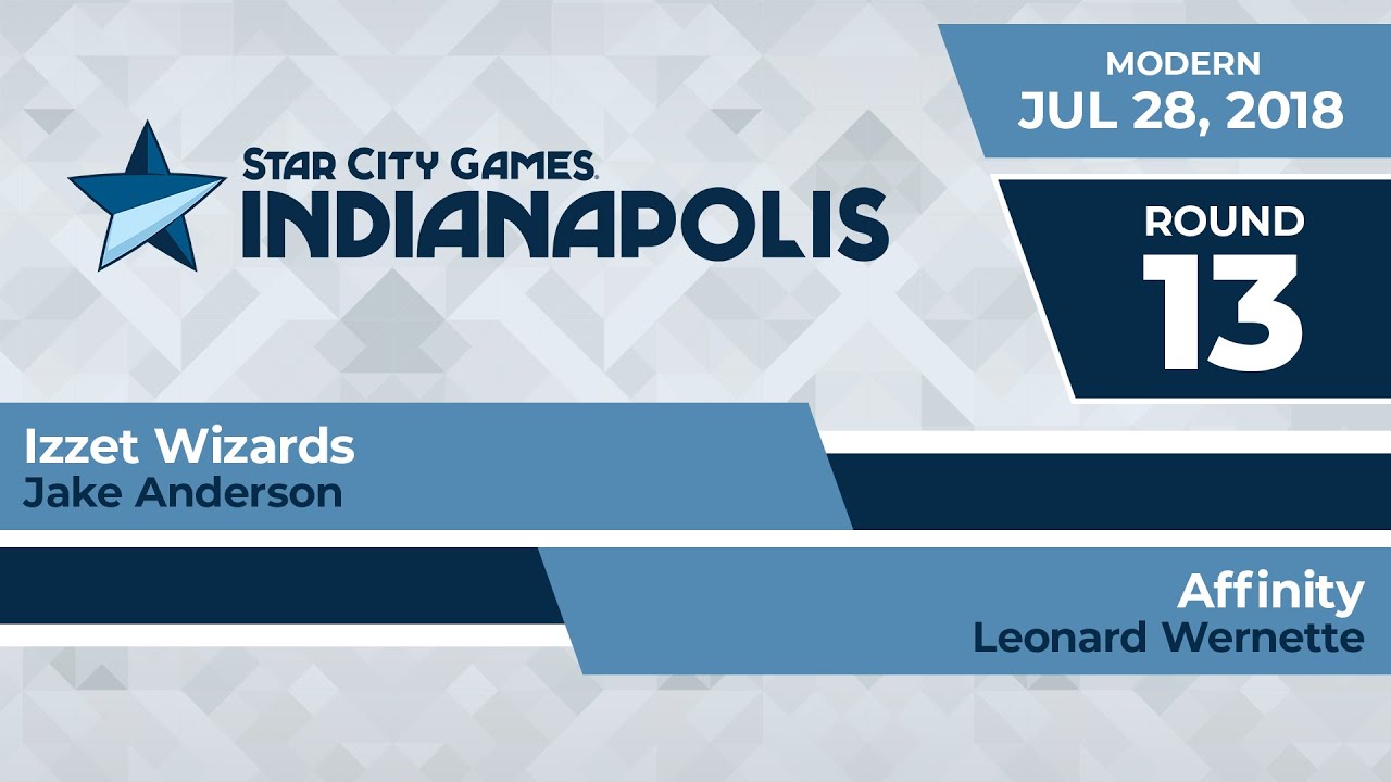 SCGINDY: Round 13 - Jake Anderson vs Leonard Wernette | Modern
