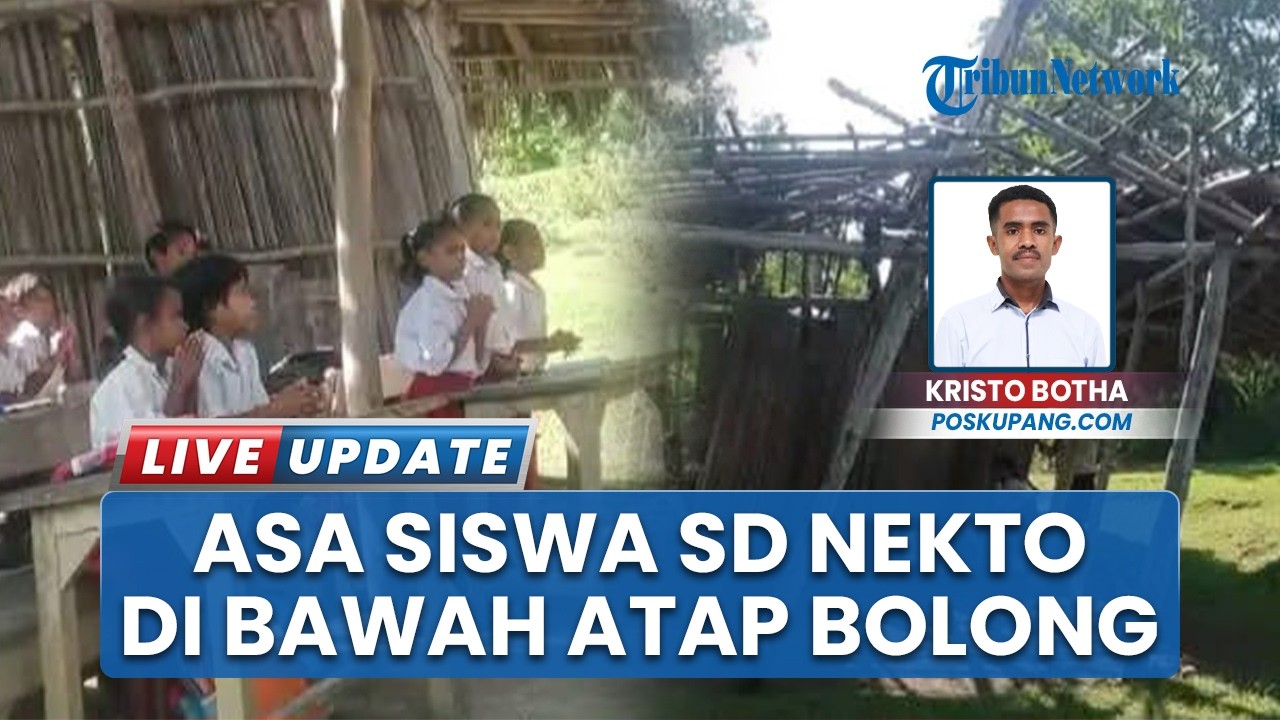 Di Bawah Atap Bolong, Asa Pendidikan Tetap Menyala di SD Nekto Malaka Timur
