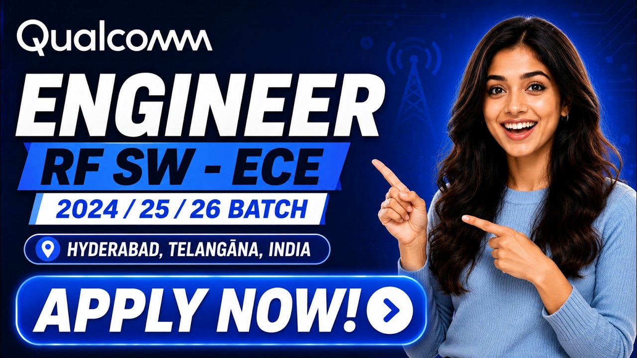 Qualcomm Hiring Software Engineer🔥| 0&ndash;3 Years | Hyderabad | Freshers Eligible | 2026/2025/2024