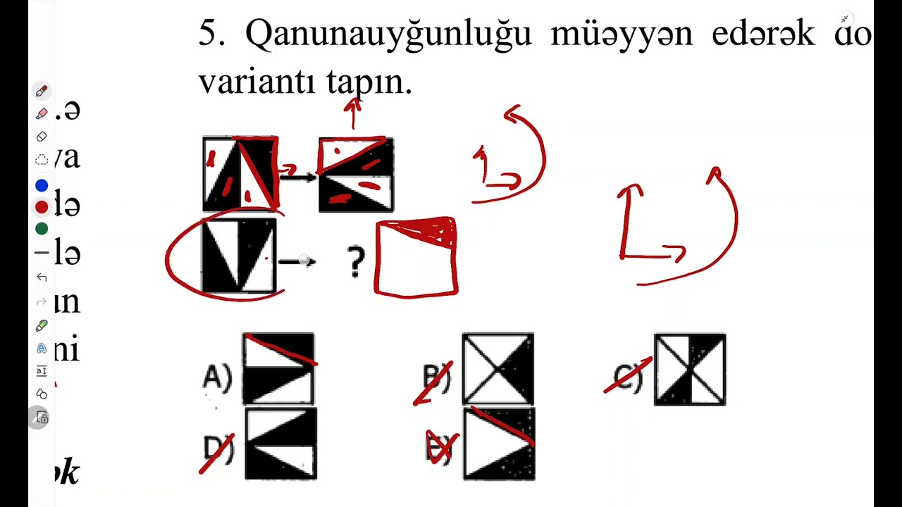 Qəbulda olacaq 30 məntiq sualı 