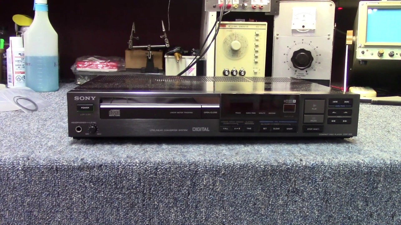 Sony CDP-302 Compact Disc Player - repair & testing