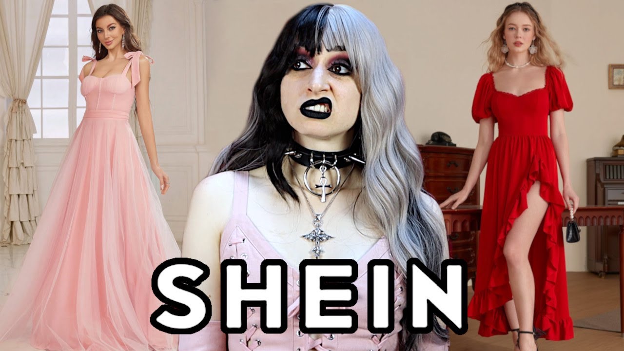 CAN YOU BE GOTH AND WEAR COLOR? SHEIN TRY ON HAUL 💀 💖