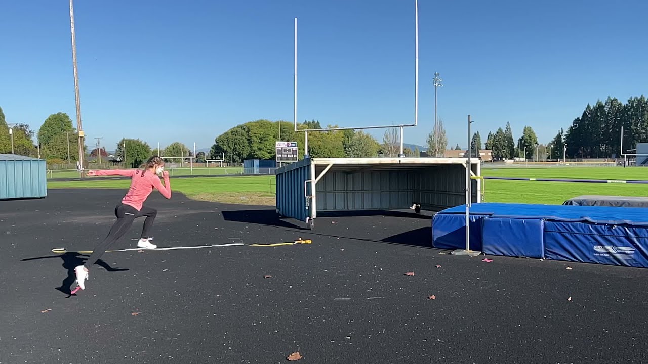 High Jump technique work, scissor kick, first practice ever
