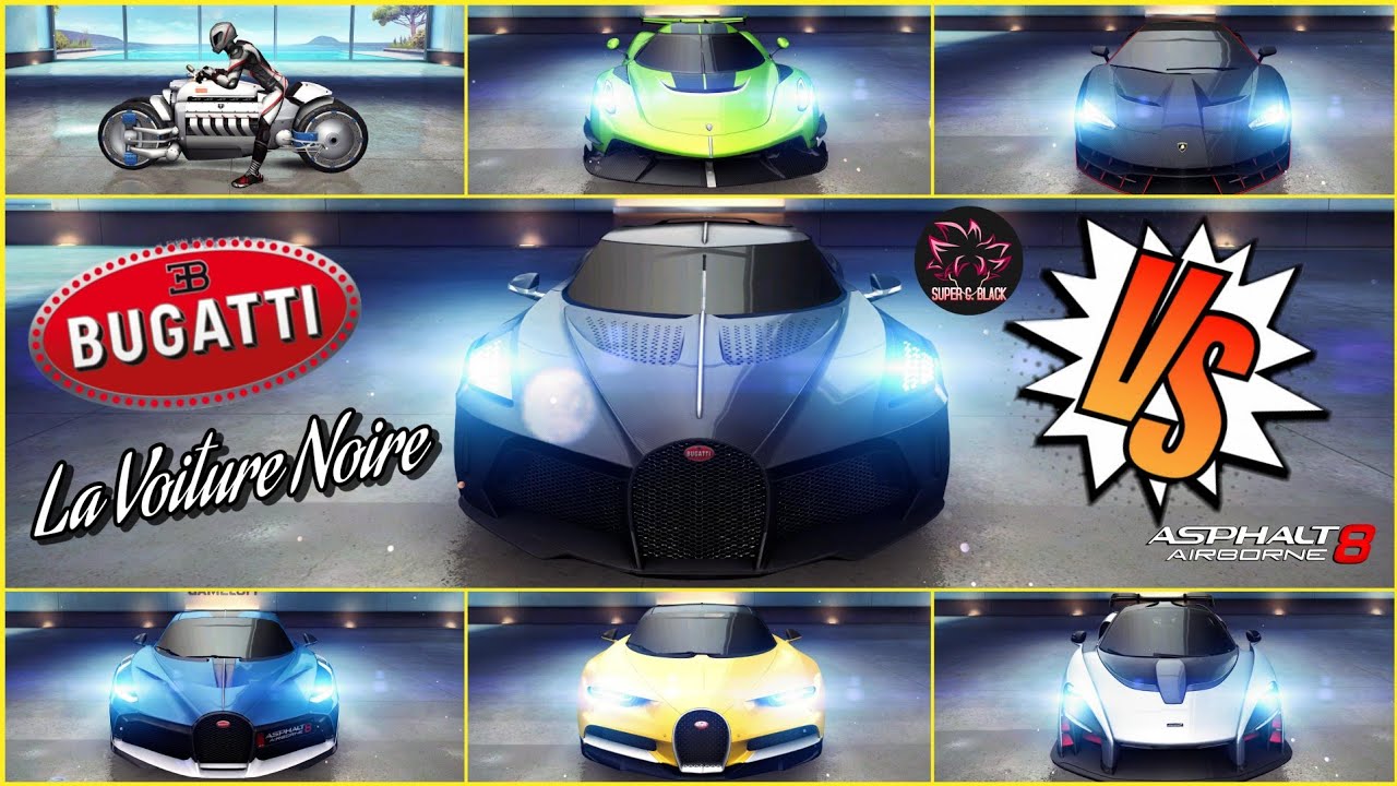 Asphalt 8 Bugatti LVN vs Lamborghini Centenario vs Jesko & Various ❌ 