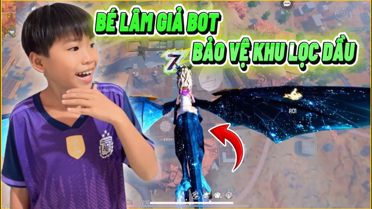 Thử Thách Giả Bot Bảo Vệ “ Khu Lọc Dầu “ Bé Lâm Là Ông Trùm Map Sa Mạc ???