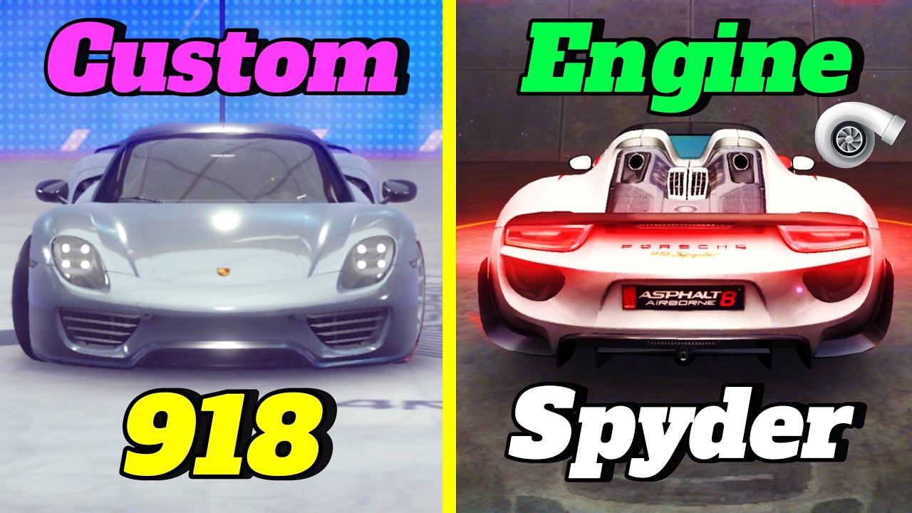 If only ASPHALT 8 & ASPHALT Legends Unite had THIS Engine Sound (Porsche 918 Spyder)