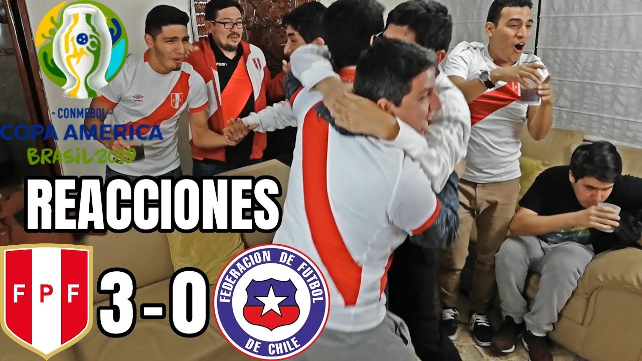 Perú 3 - 0 Chile - Reacciones Los 3 Pe - Copa América Brasil 2019 - 03/07/2019