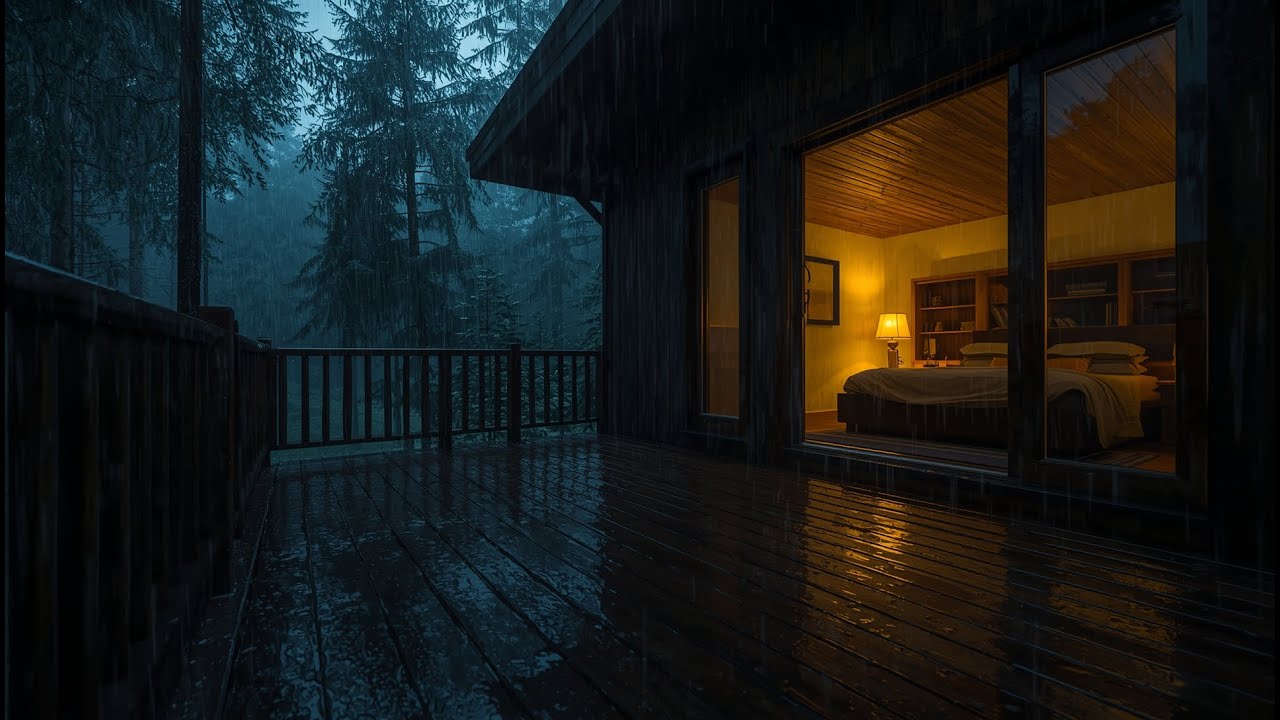 Relax Instantly 🌲🌧️ Forest Rain & Thunder for Deep Calm & Peaceful Sleep