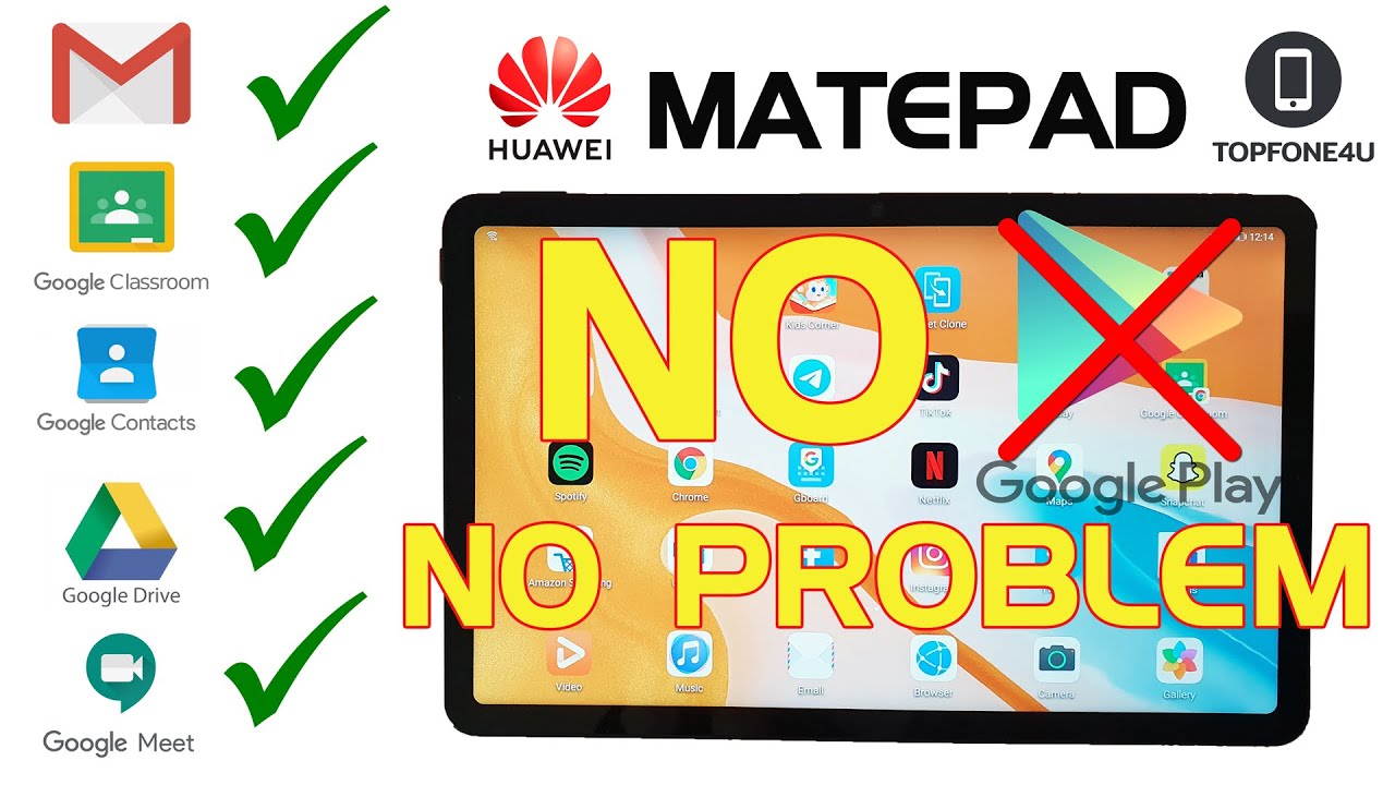 How to Access Google Drive, Google Classroom, Google Meet on Huawei Matepad or Any Huawei Device