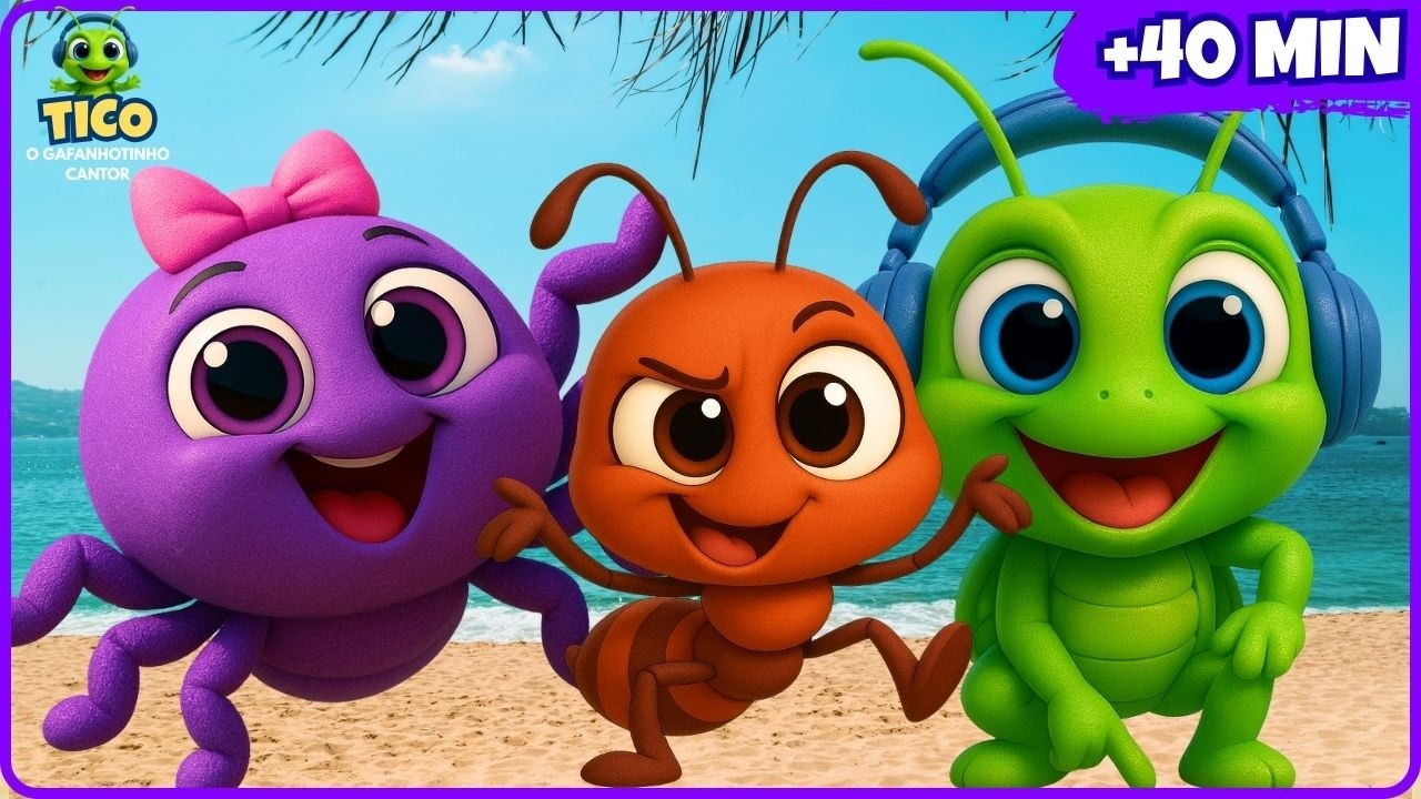 🕷️💚 40 Minutes of Happy Music! Dance and Sing with Tico and Friends – 3D Fun Songs for Kids 🎶