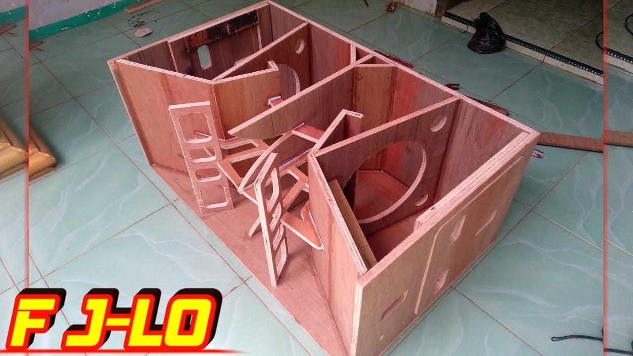 CARA MEMBUAT BOX SPEAKER CLA 12 INCH DOBLE