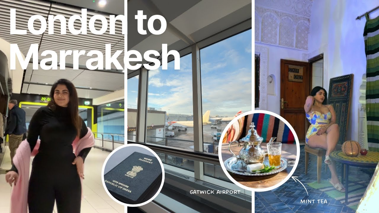 London to Marrakech ✈️ My First Time in Morocco | Travel Day, Airport, Flight & First Impressions