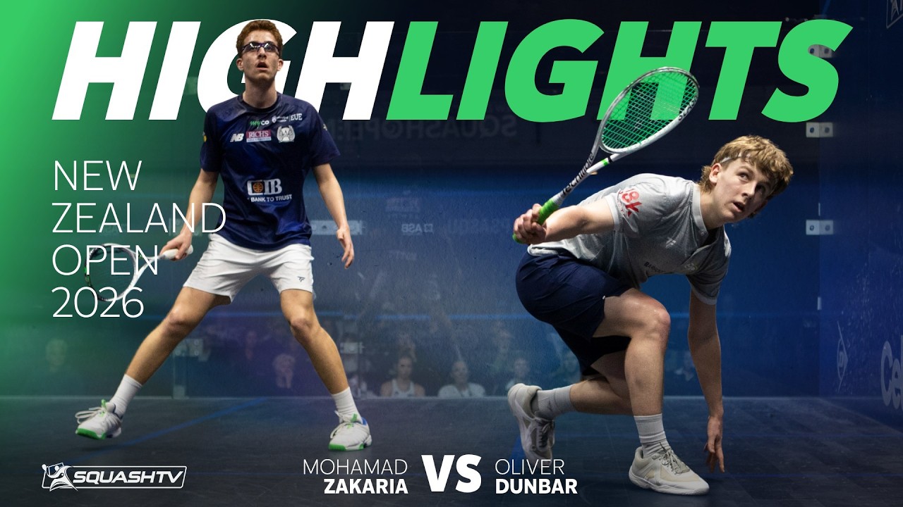 🇪🇬 Zakaria v Dunbar 🇳🇿 | New Zealand Open 2026 | ROUND 2 HIGHLIGHTS