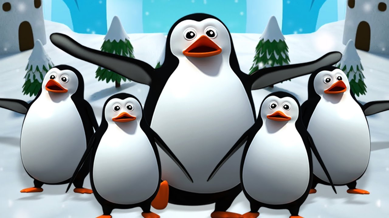cinque piccolo pinguino | rime in italiano | Five Little Penguins | Kids Tv Italiano