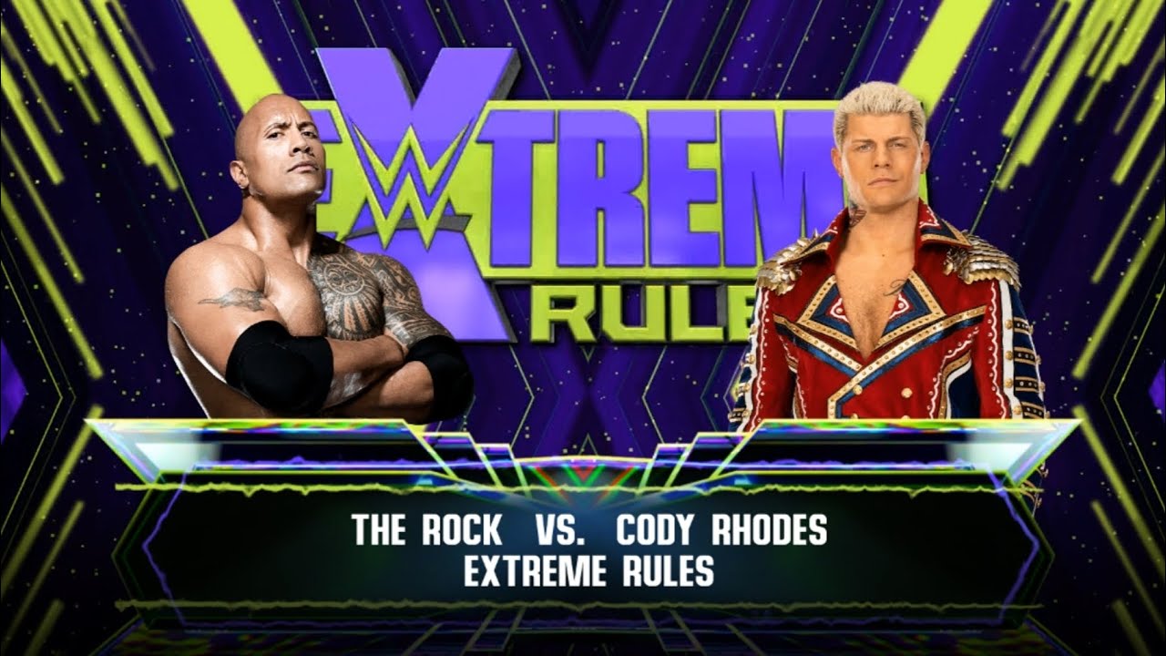 The Rock vs Cody Rhodes | Extreme Rules match #reels #wwe #wwe2k23 #pcgaming #wwefans 
