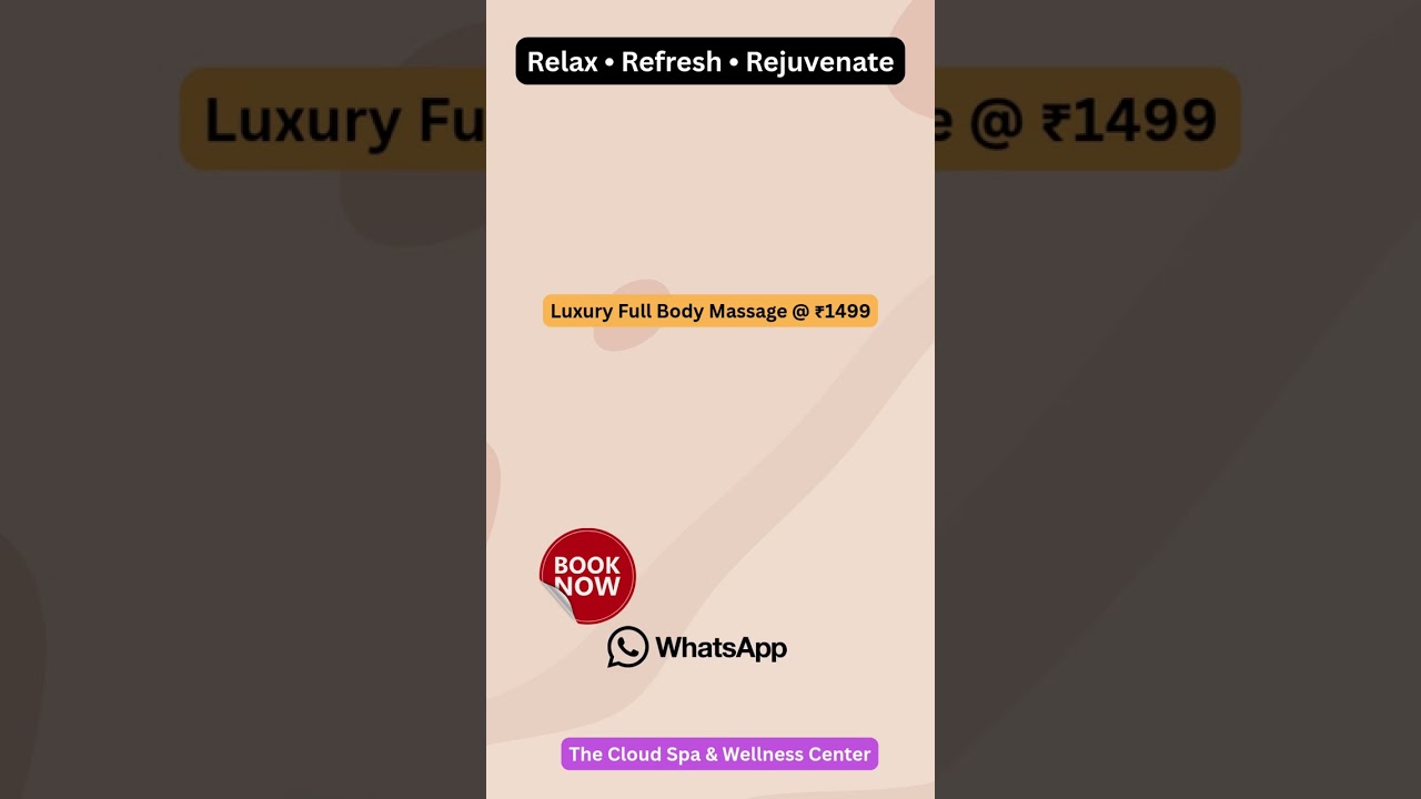 Office stress ko bolo bye 👋Luxury spa experience in Gomti Nagar 