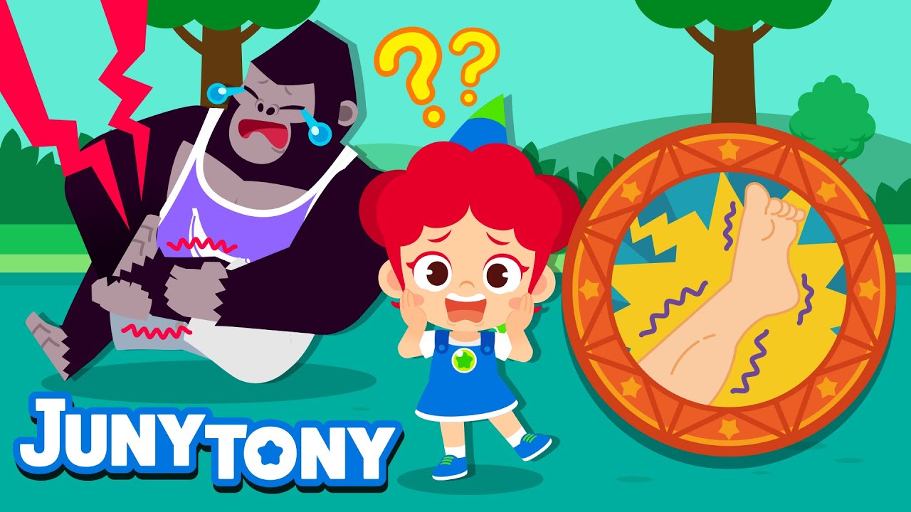 Kenapa Aku Keram? | 😫Mendadak Kram Otot di Kaki!⚡ | Lagu Anak Anak | JunyTony Bahasa Indonesia