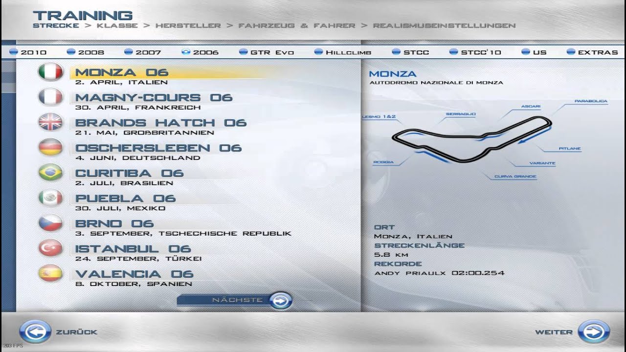 Race 07 + Addons and DLC [PC] Video showing all Tracks in Race 07 with the DLC