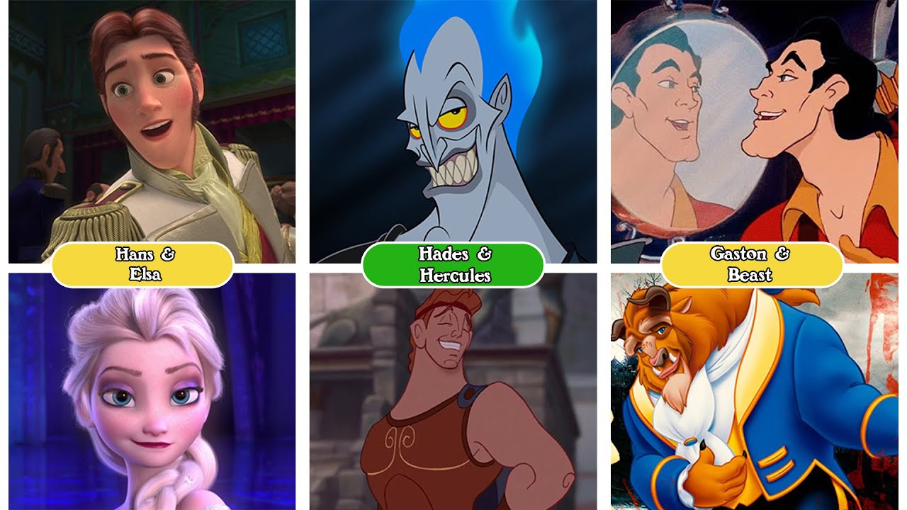 Comparison : Disney Villains and Their Enemies
